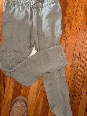 C&C California Olive Drawstring Cargo Joggers